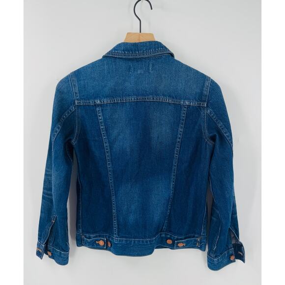 Madewell Classic Jean Jacket Medium Wash Button-Front Cotton Size S Small - Picture 2 of 5